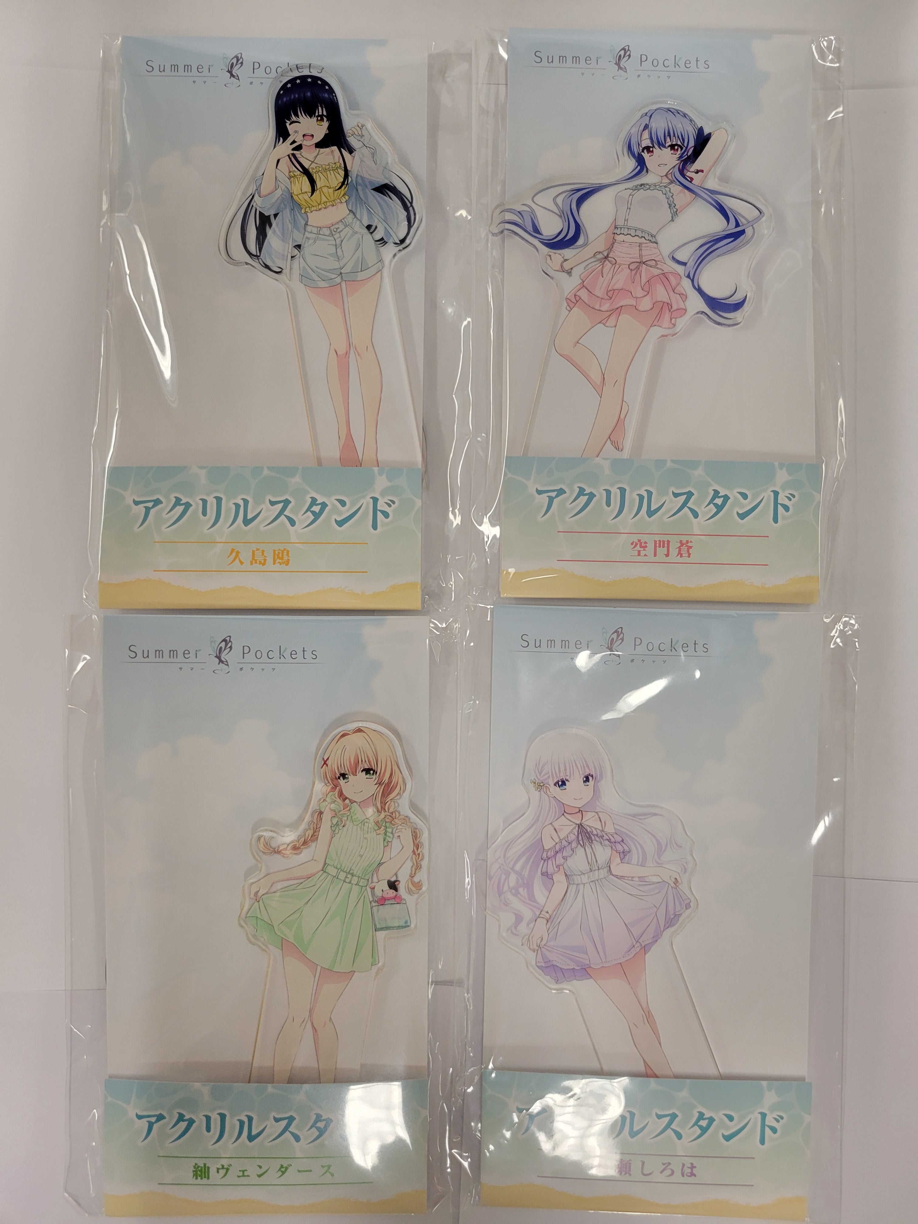 【亞克力牌】《Summer Pockets》 — LAWSON合作限定 ‧ 全角色亞克力立牌套組（全新／日本直購）